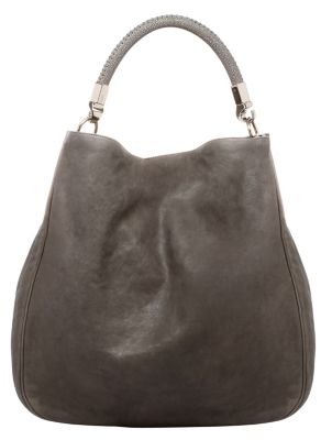 Large Roady in Black or Grey Leather with Stingray Handle