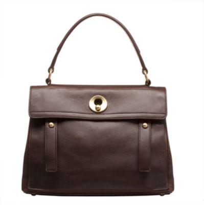Medium Muse Two in Brown Leather and Denim