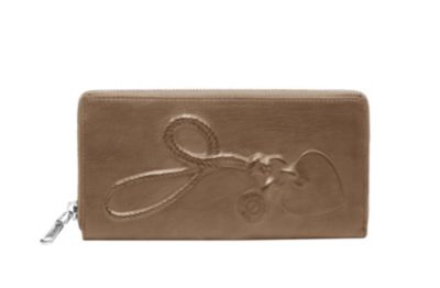 New Charms Leather Zip Wallet in Multiple Colors