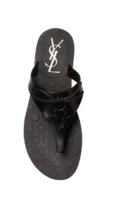 YSL Charms Spa Sandal in Black or Orchid