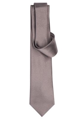 Tie in khaki silk
