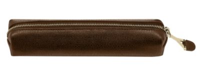 Chyc Pencil Case in Tan Leather