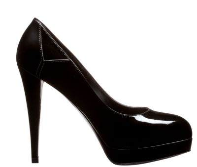 Y Pump in Black Patent Leather