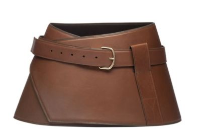 Corset Belt in  Camel Leather