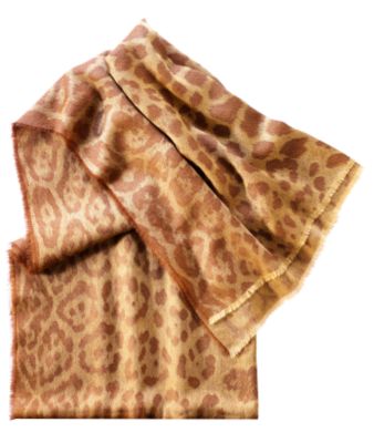 Yves Saint Laurent - US - Leopard Printed Scarf - Accessories from ysl.com