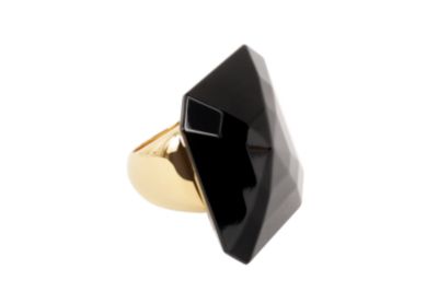 Large Rectangular Ring - Black