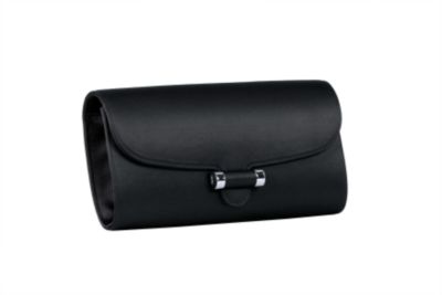 Medium Muse Clutch in Black - Turquoise or Red Silk Satin