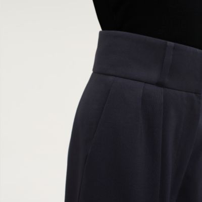 High Waisted Wool & Canvas Pant