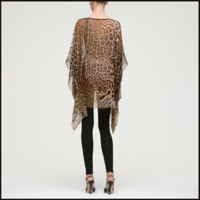 Leopard Printed Poncho
