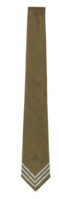 Silk Woven Tie in Gold And Grey