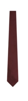 Silk Woven Tie in Deep Red